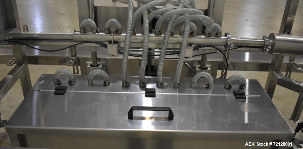 Used Epak / Apacks Econoline Inline Pressure Gravity Liquid Filling Machine
